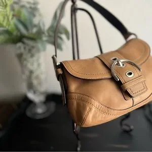 バッグ Coach Soho brown Shoulder bag COACH Soho Brown Leather Medium Hobo Shoulder Handbag